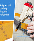 Rock Solid 23 Gauge Pin Nails 10000 Count 5/8 Inch Galvanized Micro Headless Fasteners For Pin Nailer with nail loading indicators.