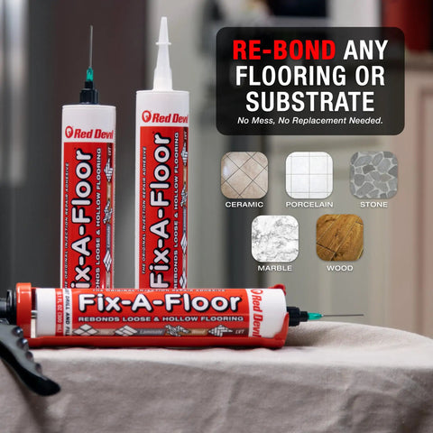 Two Pack Loose Tile Repair Adhesive With Syringe For Tile Porcelain Ceramic Marble Stone And Wood Floors Extra Strength Bonding