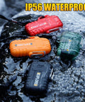 Two Pack Waterproof Outdoor Lighters, Windproof Torch Lighters submerged in water on a rocky surface