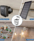Heavy Duty Stainless Steel Vinyl Siding Hooks 30 Pack No Drill Exterior Camera Mounts Quick Snap Style holding camera, solar panel, wreath, string lights.