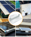 Solar Panel Mounting Z Brackets Set Lightweight Aluminum Corrosion Resistant 16 Pack For RVs Trailers Boats Motorhomes Yachts Walls And Off Grid Roof Mounts