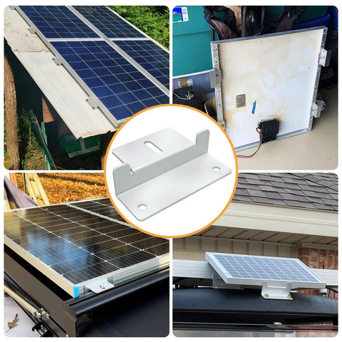 Solar Panel Mounting Z Brackets Set Lightweight Aluminum Corrosion Resistant 16 Pack For RVs Trailers Boats Motorhomes Yachts Walls And Off Grid Roof Mounts