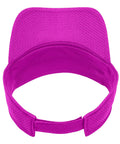 Check Out This Cool Pink Vise Gauge Square Sun Visor For Machinist And CNC Guys Who Love Tools And Need A Breathable Hat With Adjustable Hook And Loop Fit For Custom Comfort - top view of pink mesh visor hat.