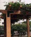 Four Pack Tough As Nails Heavy Duty L Brackets Corner 90 Degree Right Angle Steel Shelf Cabinet Support on wooden pergola