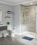 Modern bathroom with Orbit Undercounter Bathroom Sink in White Vitreous China With Front Overflow Undercounter Mount And Mounting Kit