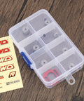 Beefed Up 40CrMo Pinion Gear Set 16T 17T 18T 19T 20T 21T 22T With 50 Percent Strength Upgrade in plastic case with labels