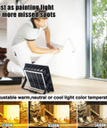 Super Bright Rechargeable Solar Work Light Packed With Huge Battery For All Your Camping Emergencies Storm Prep And Power Outages Portable Waterproof Lantern With Handy Hook And Stand Dimmable Settings Make It A Must Have used indoors