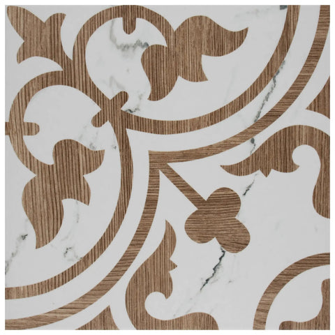 Loire Noce 9.75 Inch Square Porcelain Floor And Wall Tile Dope Glazed Mix Texture With Subtle Tone Variation, Grade 1 First Quality