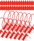 2000 Pack Plastic Tamper Seals Security Tags With Numbered Zip Ties For Fire Extinguishers Self Locking Disposable Safety Tags Tamper Evident 250mm Red Pro Grade