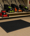 Outdoor Scraper Floor Mat 3 By 5 Ft Natural Rubber Durable Shoe Scraper With Beveled Edges Traps Debris In The Base for all weather use.