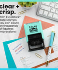 Kick Up Your Mail Sorting Game With This Heavy Duty Self Inking Date Stamp That Delivers Crisp Blue And Red Dates Onto Documents.