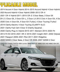 Front view of a Honda Accord model applicable for Honda Brake Master Cylinder Fluid Reservoir Cap Direct Fit Replacement For Accord Civic CRV Odyssey HRV Fit No Fuss Install Plug And Play Durable Reservoir Cap For Honda Vehicles And DIY Brake Maintenance.