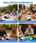 One Press Auto Card Shuffler For 1 To 2 Decks Electric Slot Machine For Poker Blackjack Casino Games used in outdoor card games.
