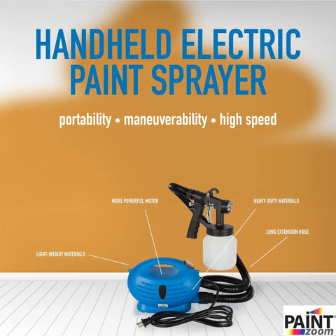 One Touch Paint Sprayer For Home DIY Projects Cut Time And Paint Costs In Half With This Easy Blue Finishing Tool