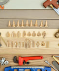 Assorted engraving nibs and tips from 55Pcs Wood Burning Tool Set With Metal Engraving Nibs And Replacement Tips For Pyrography And Woodcrafts.