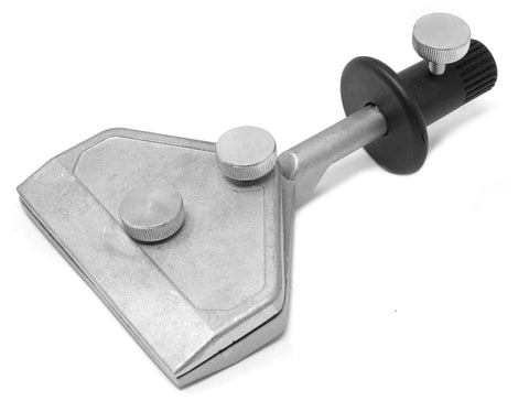 Blade Revival All In One Sharpening Accessory Kit With Long Knife Jig, Short Knife Jig, Axe Jig, And Scissors Jig For 10 Inch Two Direction Water Cooled Wet Dry Sharpening Systems Be Ready To Slice Again - close-up of metal sharpening jig