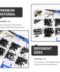 Zero Drama Rc Car Screw Repair Kit With Super Tough Storage Case Rust Proof Mini Fasteners for Remote Control Hobbyists, assorted sizes.