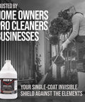Heavy Duty Water Based Siloxane Concrete Sealer Locks Out Moisture Blocks Stains And Freeze Thaw Wear Soaks Into Block Or Brick For Tough Protection Easy Spray Application Makes Driveway Refresh A Breeze Covering One Thousand Sq Ft Per 5 Gallon Tub.