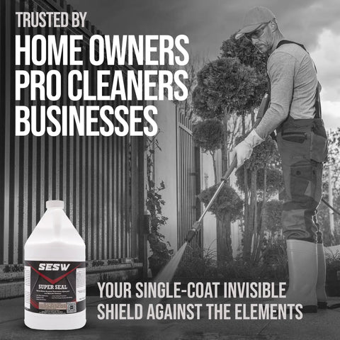 Heavy Duty Water Based Siloxane Concrete Sealer Locks Out Moisture Blocks Stains And Freeze Thaw Wear Soaks Into Block Or Brick For Tough Protection Easy Spray Application Makes Driveway Refresh A Breeze Covering One Thousand Sq Ft Per 5 Gallon Tub.