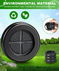 46-Piece Rubber Grommet Kit For Wiring with black firewall grommets in a stack, eco-friendly background