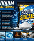 Tough As Nails Sodium Silicate Powder Heavy Duty Concrete Sealer in a bag with granular powder for industrial use.