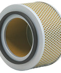 Intake Air Filter Replacement Direct Fit For Becker Vacuum Pump VTLF VXLF Series 2.200, 2.250, 2.360 Replaces 90951200000 909512 With 99 Percent Filtration At 2 Microns Paper Cartridge showing cylindrical shape and perforated outer layer