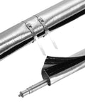 Beefy Aluminized Heat Sleeve Three Quarters Inch By Ten Feet With Hook And Loop Closure Heat Shield showing open sleeve and ties