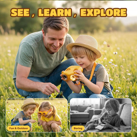 2 In 1 Digital Microscope And Telescope For Kids Portable USB STEM Toy 1000X Magnification And 10X Viewing Ideal Birthday Gift For Boys And Girls Aged 3 8 12 Explore Cells Fibers Rocks And More In A Fun Hands On Discovery Kit.