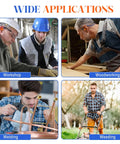 Straight Up Noise Dampening Earplugs Bulk Pack Of One Thousand Corded Silicone Picks With Attached Strings And A Trusted Twenty Five Decibel Rating For Easy Living Reusable Chill Vibes In Bright Blue And Orange Colors used in workshop, woodworking, welding, and weeding.