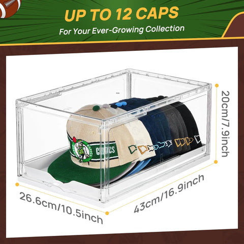 Stackable Hat Organizer Rack With Smooth Sliding Tray Keep Your Favorite Baseball Caps And Beanies Legit Tidy In This No Sweat 2 Pack For Cabinet Shelves