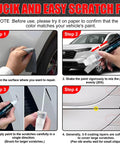 Honda Platinum White Pearl NH883P Touch Up Paint Kit With 2 In 1 Scratch Remover Pen usage steps for fixing vehicle scratches