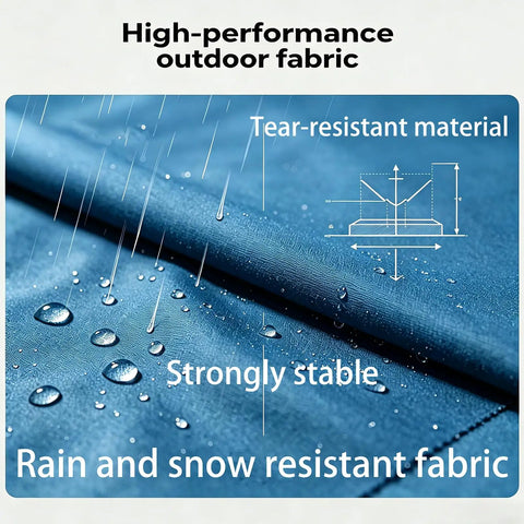 Replacement Swing Canopy Top Cover 420D Fabric All Weather UV Waterproof Beige Durable Tear Resistant Shield detail view