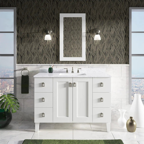 Bathroom with Devonshire Style Wall Sconce Bath Vanity Light With Frosted Glass Shade, Brushed Nickel Finish, Up Or Down Mount
