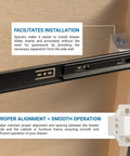 Image of White Plastic Cabinet Drawer Slide Side Spacers With Screws One And Half Inch For Kitchen Cupboards ensuring smooth alignment.