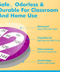 Kids Math Posters Pack With 12 Round Posters Showing Numbers 1 To 12 And A Multiplication Chart Learn Multiplication Facts And Skip Counting In A Fun Kid Friendly Classroom Decor Bundle For Toddlers And Kids featuring number 12 close-up details and materials used.