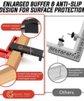 Heavy Duty 90 Degree Corner Clamps For Woodworking Set With Aluminum Positioning Squares And 4 C Clamps for scratch-free wood joints