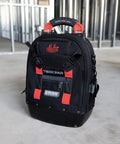 HVAC Pro Kit 32 Piece Service Installation And Fabrication Set With VETO Tech Pac Backpack in construction site setting.