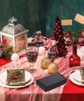Holiday table setting with 15 Pack Black Corrugated Paper Shipping Box for mailing and shipping supplies