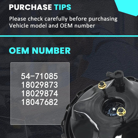 OEM numbers for Heavy Duty Vacuum Power Brake Booster Top Shelf Replacement Drop Right In Fitment For Chevrolet Gmc C1500 C2500 K1500 K2500 Silverado Tahoe Suburban Pickup Models Years 1997 Thru 2001.