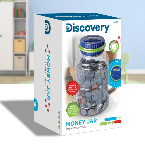 Box packaging of Digital Coin Counter Money Jar With LCD Display And Automatic Piggy Bank For US Coins Battery Powered Savings Jar