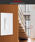 4 Way Decorator Rocker Light Switch 15A 120V 277V Gloss Finish With Ground Wire Lead Attached UL Listed Residential Commercial