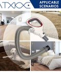 Replacement Hose Handle For Shark Rotator Pro Lift Away Upright Vacuum Fits NV500 NV501 NV502 NV503 NV504 NV505 NV510 NV520 And UV560 Models Durable Grip Easy Install Ideal Upgrade For Your Lift Away System shown with various cleaning scenarios in a home setting.