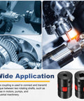 Flexible Jaw Shaft Coupling 8Mm To 12Mm Bore 30Mm Diameter 45 Steel Motor Connector for CNC and 3D printer shafts