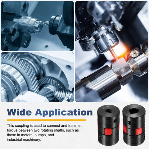 Flexible Jaw Shaft Coupling 8Mm To 12Mm Bore 30Mm Diameter 45 Steel Motor Connector for CNC and 3D printer shafts