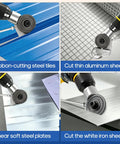 Transform Your Electric Drill Into A Mighty Sheet Metal Cutter With This Nibbler Attachment. Nibbler cutting steel and aluminum sheets.