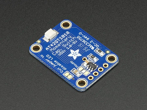 Capacitive Touch Sensor Breakout Module, Momentary Switch Action, No Microcontroller Needed, 1.8V to 5.5V Power, Compact 20mm By 28mm Board