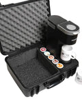 Waterproof Travel Case For Keurig K Mini With Custom Foam And ABS Plastic Platform Holds 2 Mugs And Stores 5 Pods Padlockable