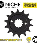 Beefed Up Drive Sprocket And Chain Combo For Suzuki QuadSport Z400 LT Z400 Front 14T Sprocket Close-up