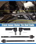 4Pcs Front Inner Outer Tie Rod Ends Kit For Ford Escape 2009 2012 And Mazda Tribute 2010 2011 Drag Link Steering Suspension Upgrade For A Smoother Ride And Dialed In Handling installed on front suspension