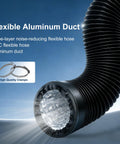 Flexible Aluminum Duct With Four Layer Protection And Two Clamps For Dryer Venting Built Tough Heavy Duty HVAC Exhaust Duct Ideal